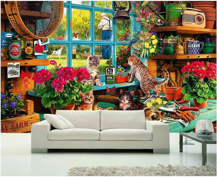3d wall murals wallpaper for walls 3 d Cute cat in the garden loft children's room background 3d wallpaer custom photo mural home decor, Non-woven wallpaper
3d wall murals wallpaper for walls 3 d Cute cat in the garden loft children's room background 3d wallpaer custom photo mural home decor, Non-woven wallpaper