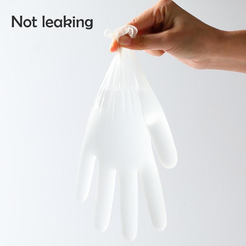 50PCS Grade Disposable vinyl Gloves Anti-static Plastic Gloves For Cleaning Cooking Restaurant Kitchen Accessories Protective