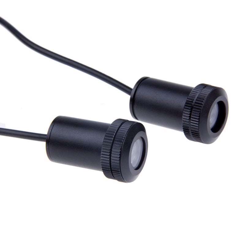 2025 new 2pcsset mustang Ghost Shadow Badge welcome Car LED Door Light Laser Courtesy Slide Projector Emblem light For3065479 Free shipping