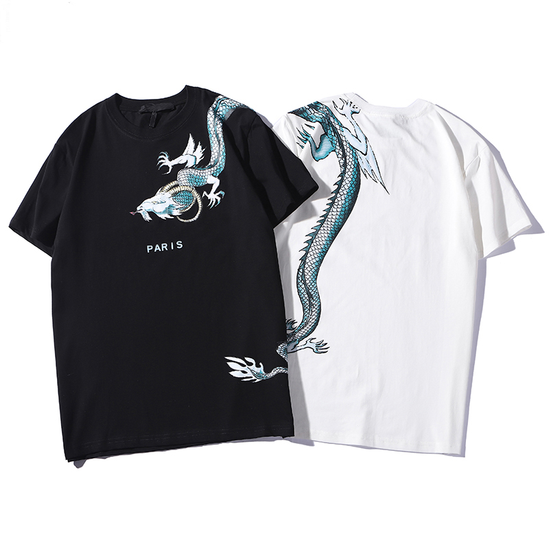 Spring summer Designer Europe T-shirt Fashion Mens dragon logo print T Shirt Casual Clothing, Black
Spring summer Designer Europe T-shirt Fashion Mens dragon logo print T Shirt Casual Clothing, Black