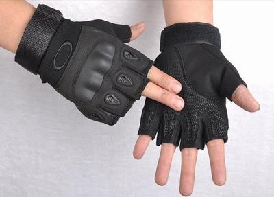 Fashion-men and women sports half-finger gloves tactical gloves Army Fighting slip joint carbon fiber shell