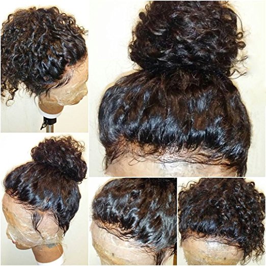 Transparent Lace Frontal Wigs Human 360 Front with Baby Hair Pre-Plucked Natural Hairline Water Curly Wave Closure for Women