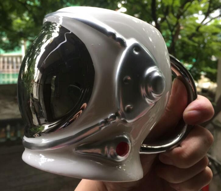 Mugs Astronaut Porcelain Mug Cup Coffee Creative Ceramic Gold Silver Black 20oz