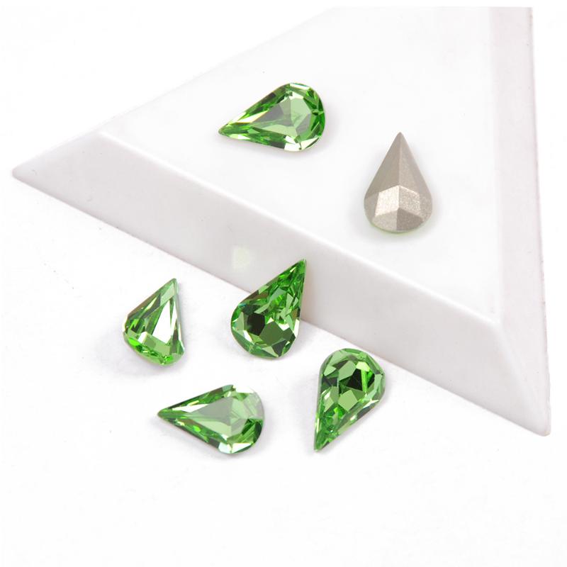 YANRUO 4300 K9 Glitter Glass Rhinestones Pear Shaped Peridot Color Nail Rhinestone 3D Jewelry making Beads Nail Art Decoration
YANRUO 4300 K9 Glitter Glass Rhinestones Pear Shaped Peridot Color Nail Rhinestone 3D Jewelry making Beads Nail Art Decoration