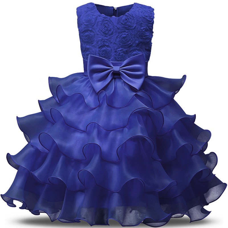 JaneyGao Flower Girl Dress For Wedding Party Purple Color With Appliques Bow Kids Formal Dress For Birthday First Communion Gown