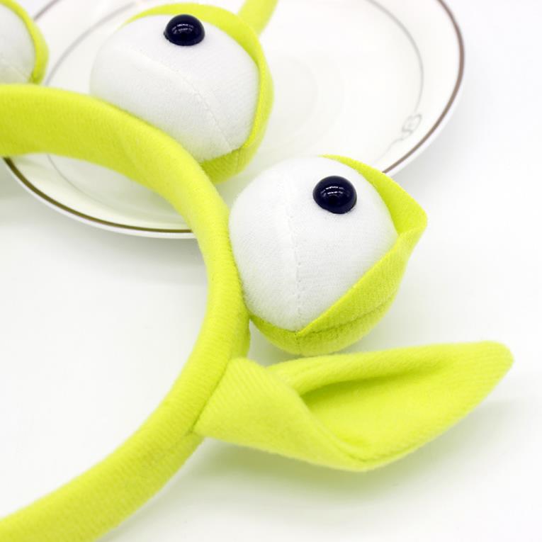 Alien Monster Headband Plush Eyeball Robot Hairband Adult Children Halloween Party Cosplay Accessories Novelty Cute Gift green