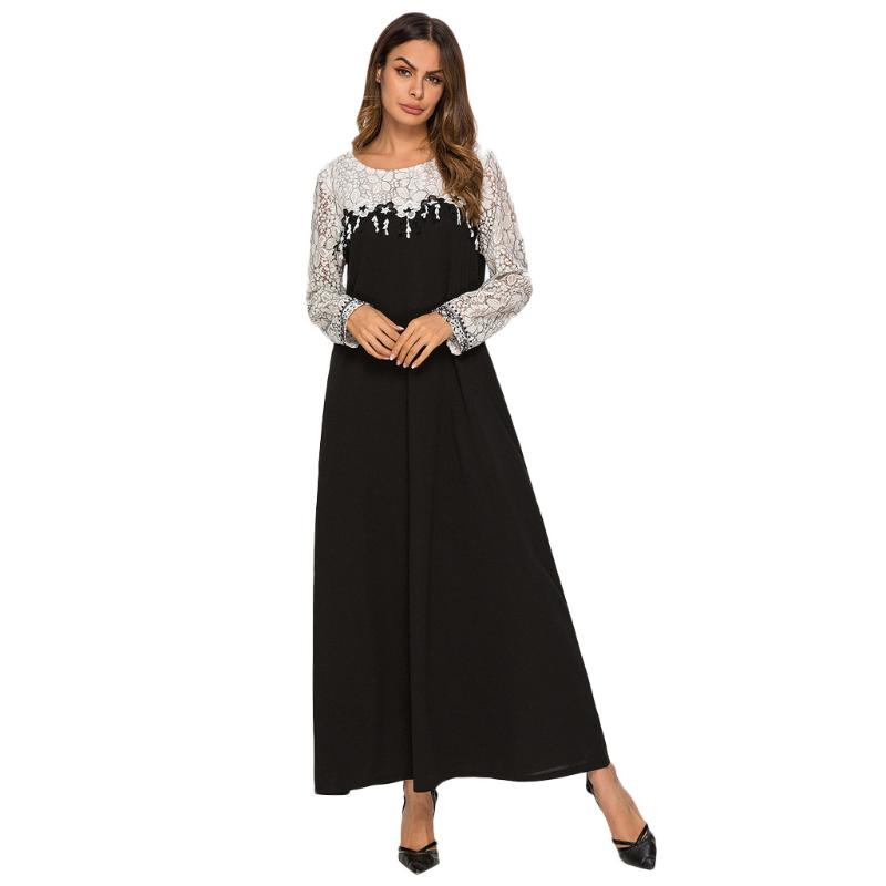 Dubai Dress abaya jalabiya islamic women clothing robe Women Muslim Plus Szie Lace Splice LongSleeve Dress Islam Jilbab
Dubai Dress abaya jalabiya islamic women clothing robe Women Muslim Plus Szie Lace Splice LongSleeve Dress Islam Jilbab