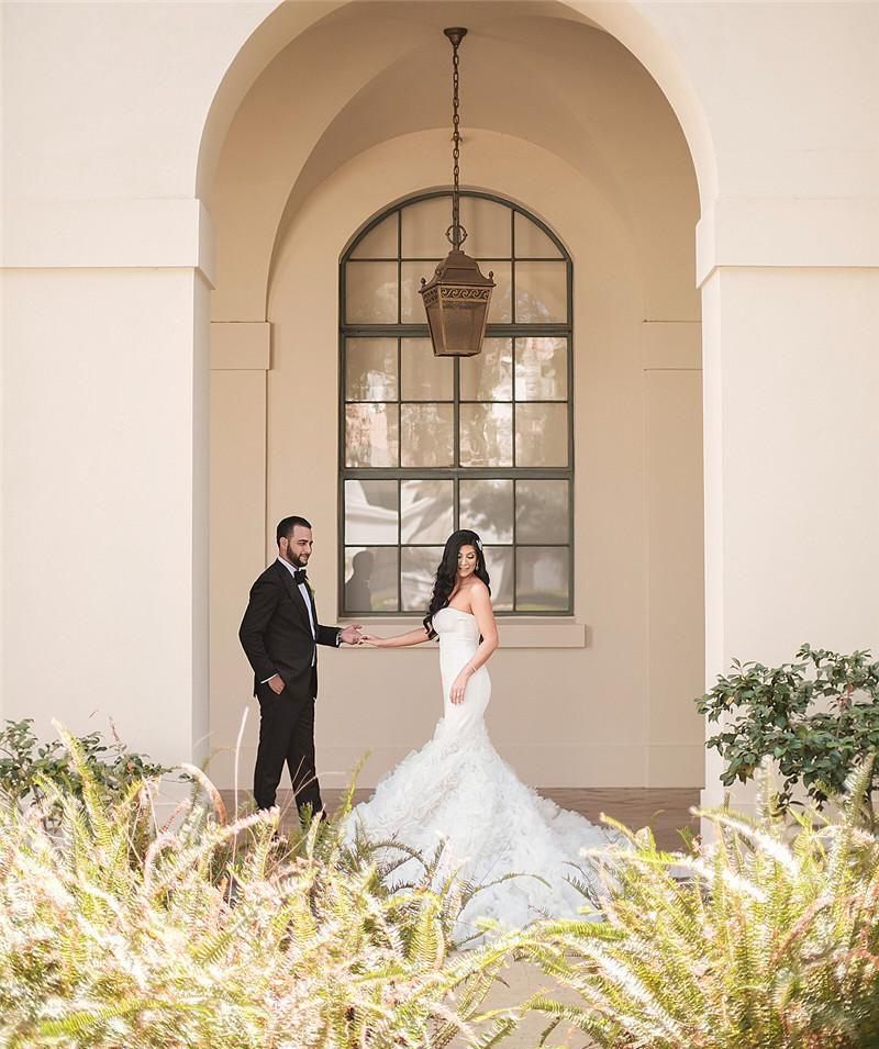 New Arrival Wedding Dress Mermaid Sweetheart Cascading Ruffles Garden Country Church Bride Bridal Gown Custom Made Plus Size