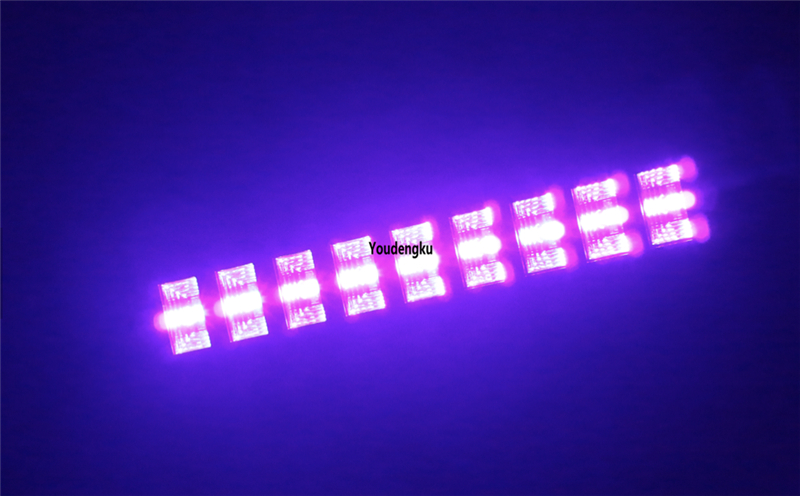 4pcs 9x3w led black light uv led stage lighting bar par can light for DJ disco blacklight party birthday wedding stage light