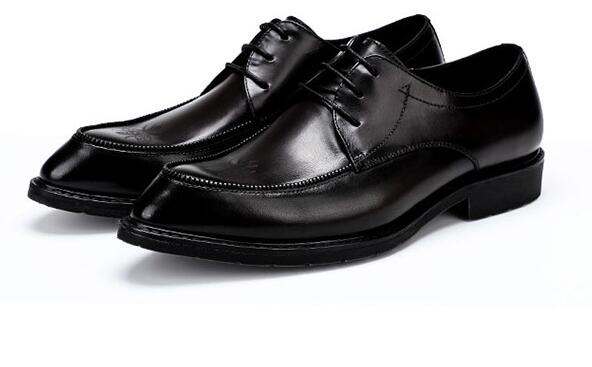 New fashion high-top genuine leather poineted toe men's shoes lace up casual business shoes formal dress, Black
New fashion high-top genuine leather poineted toe men's shoes lace up casual business shoes formal dress, Black