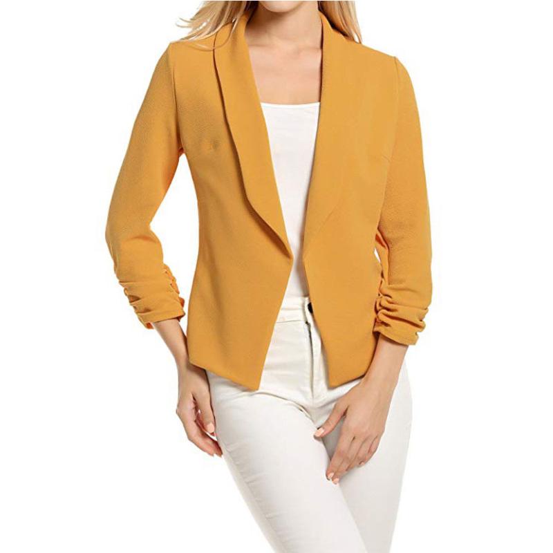Long Sleeve Business Women Coat Jacket Solid Autumn Gift Spring Charming Casual Thin Lapel Neck Work Slim, Black
Long Sleeve Business Women Coat Jacket Solid Autumn Gift Spring Charming Casual Thin Lapel Neck Work Slim, Black