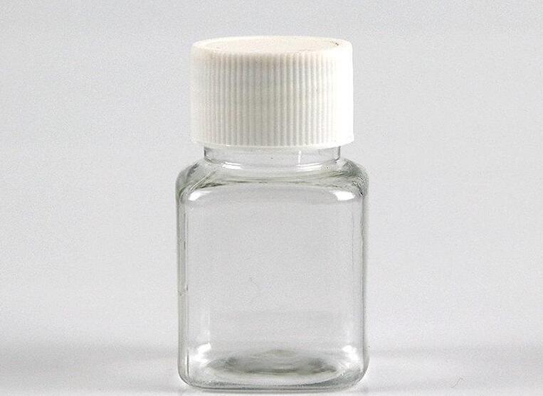 30ml 50ml 80ml Transparent Square PET Bottle, Packing Bottle, Capsule Bottle, Plastic Bottle with white cap