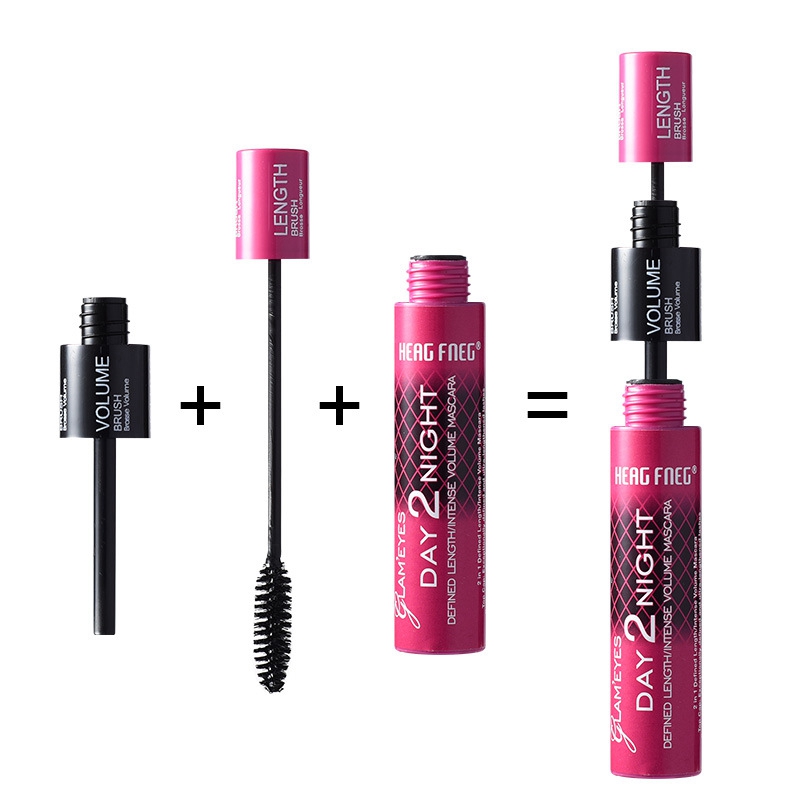 Hengfei 4D Fiber Lash Mascara Volume Black Waterproof Eye Curling Eyelash Double Waterproof Full Express Mascaras Better Mascara