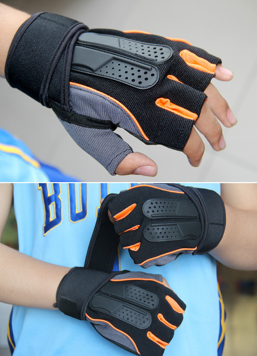 4 Colors Gym Body Building Training Fitness Gloves Outdoor Sports Equipment Weight lifting Workout Exercise breathable Wrist Wrap