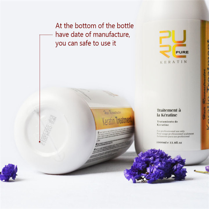 Luxury PURC Keratin Smoothing 8% Formlain Repair Damaged Make Hair Smooth And Shine With Chocolate Smell Y260312