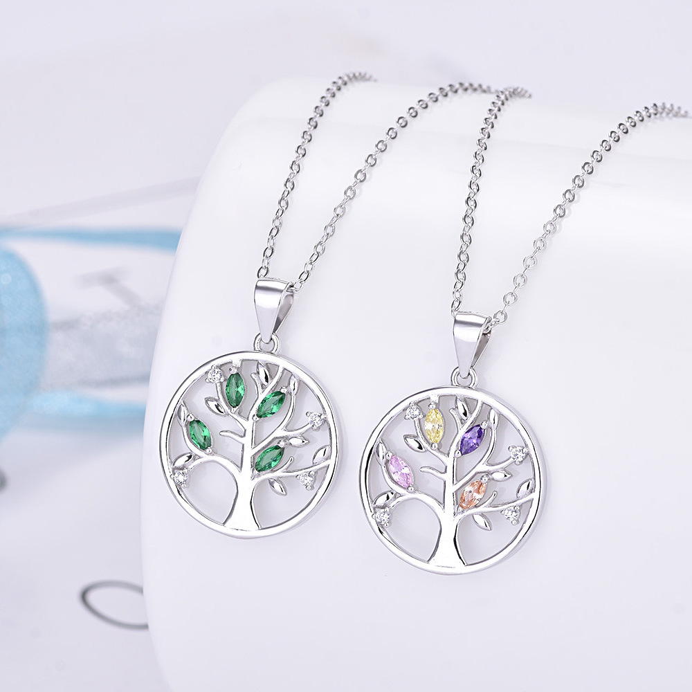 Fashion Jewelry Personality Creative S925 Sterling Silver Life Tree Crystal Zircon Pendant Fashion Silver Necklace, #1
Fashion Jewelry Personality Creative S925 Sterling Silver Life Tree Crystal Zircon Pendant Fashion Silver Necklace, #1