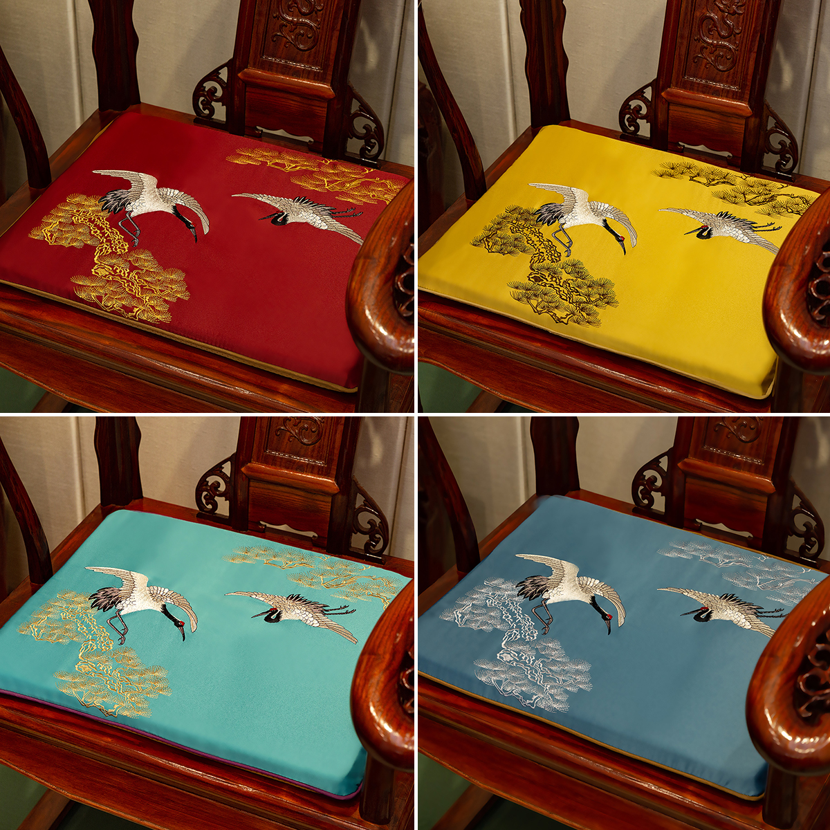 Custom Chinese Embroidered Pine Crane Dining Chair Seat Cushion Ethnic Anti-slip Seats Pads silk Satin Armchair Sofa Seating Cushions, Navy blue
Custom Chinese Embroidered Pine Crane Dining Chair Seat Cushion Ethnic Anti-slip Seats Pads silk Satin Armchair Sofa Seating Cushions, Navy blue