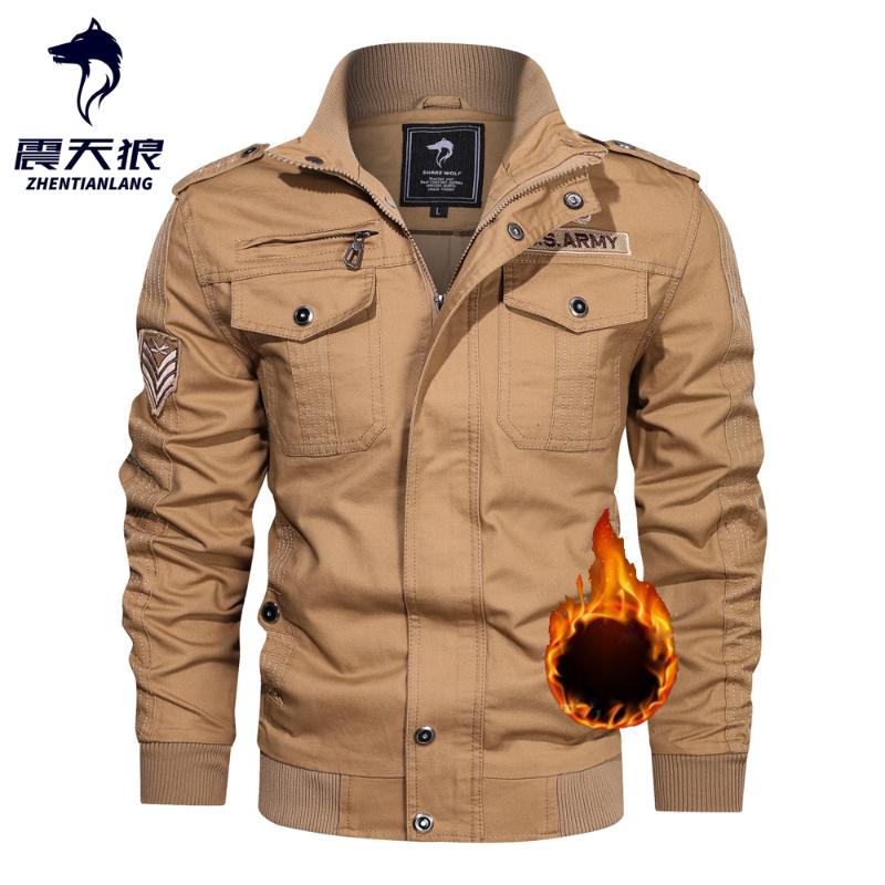 Winter Plush Warmth Men's Jackets Plus Size Cotton Thermal Thick Outerwear Autumn Casual Cargo Flight Coat Men Jacket
Winter Plush Warmth Men's Jackets Plus Size Cotton Thermal Thick Outerwear Autumn Casual Cargo Flight Coat Men Jacket
