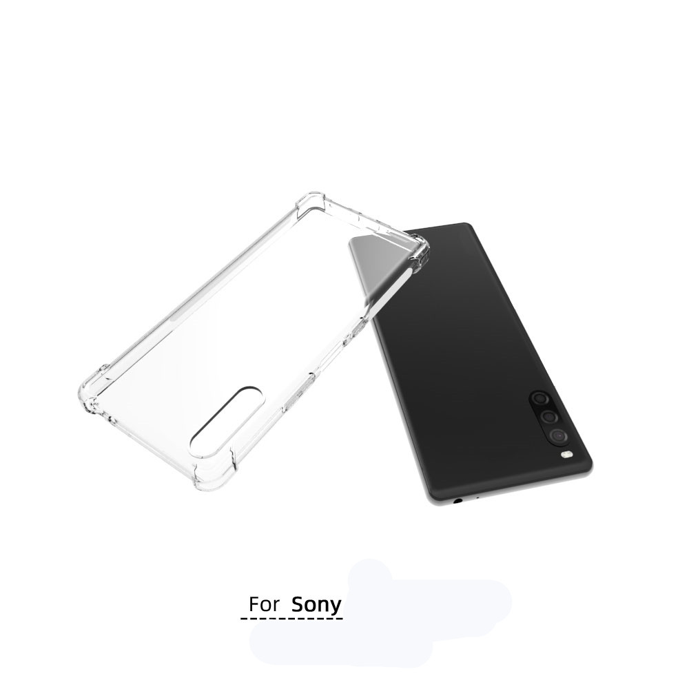 

Phone Case ForSONY Xperia L4 1 10 II 5 8 Silicone Shockproof Clear Cover,Hot selling, Transparent