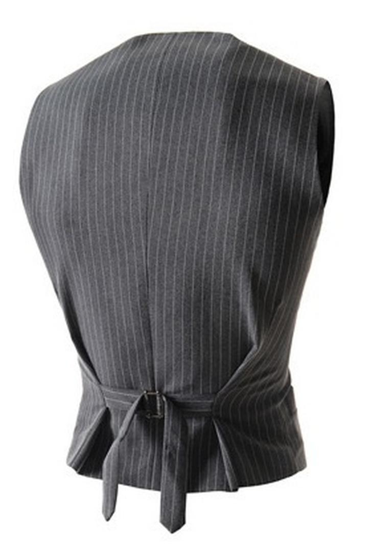 Zogaa New Arrival Vests For Men Slim Fit Mens Suit Vest Male Waistcoat Business Slim Fit Vest Solid Color Sleeveless Colete