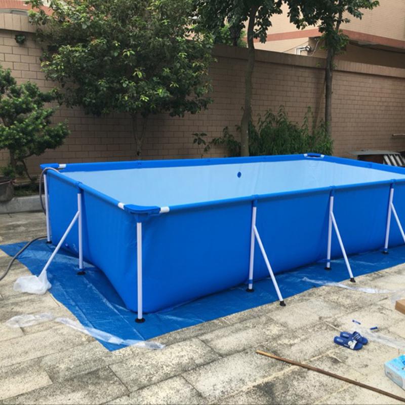 Cover Rainproof Dust Cover Waterproof Tarp Rectangular Swimming Pool Frame Pool Family Garden