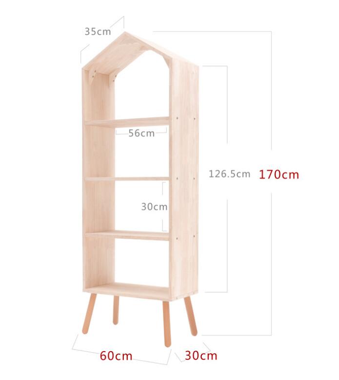 Children Cabinets Ins Nordic children's clothing store shelf Bookshelf display racks toy storage rack