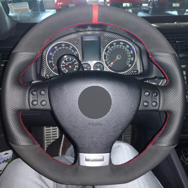 Black Suede DIY Car Steering Wheel Cover for Volkswagen Golf 5 Mk5 GTI VW Golf 5 R32 Passat R GT 2005
Black Suede DIY Car Steering Wheel Cover for Volkswagen Golf 5 Mk5 GTI VW Golf 5 R32 Passat R GT 2005