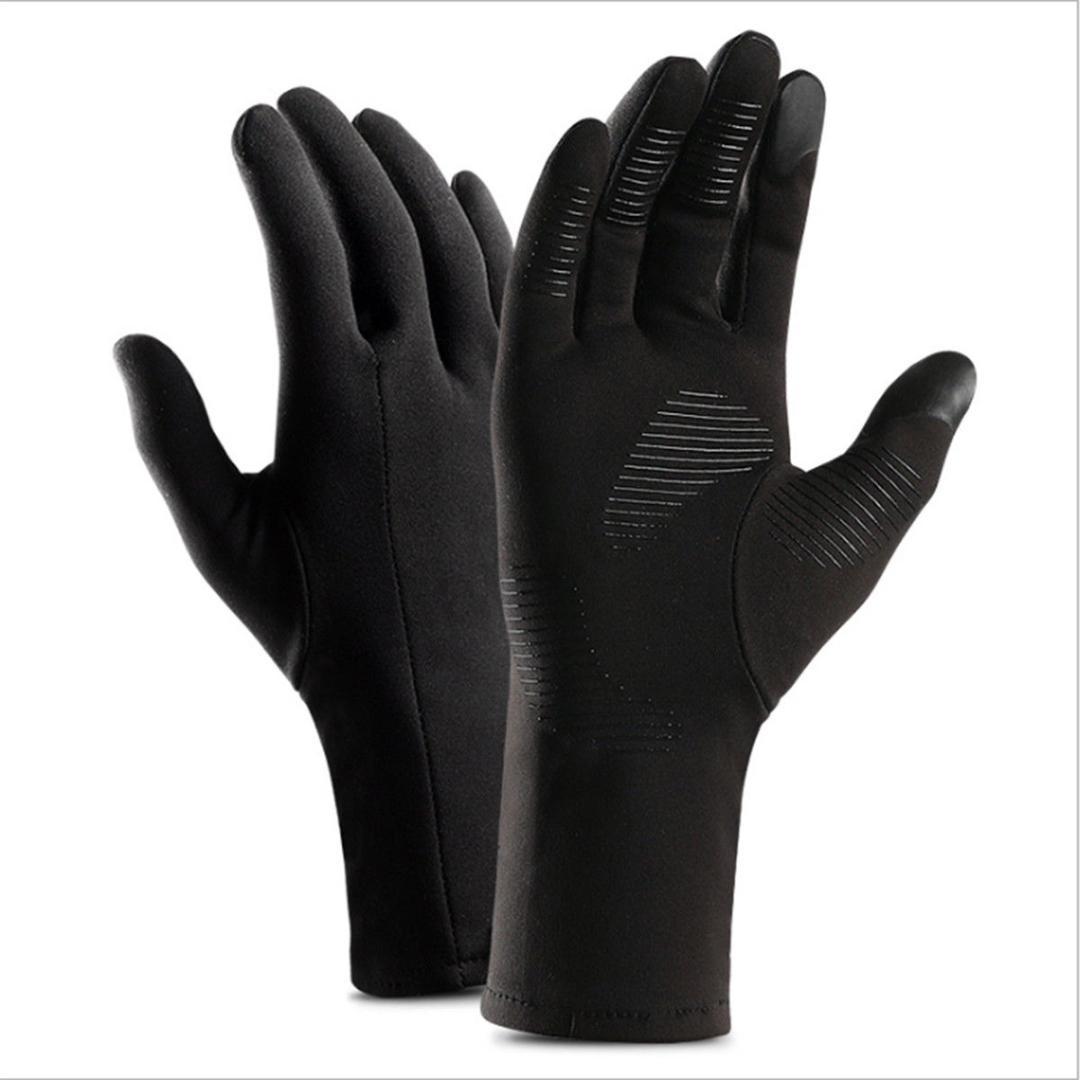 Fashion-Ski Black Gloves Unisex Waterproof Anti-Slip Mittens Winter Driving Gloves Windproof TouchScreen Handschoenen