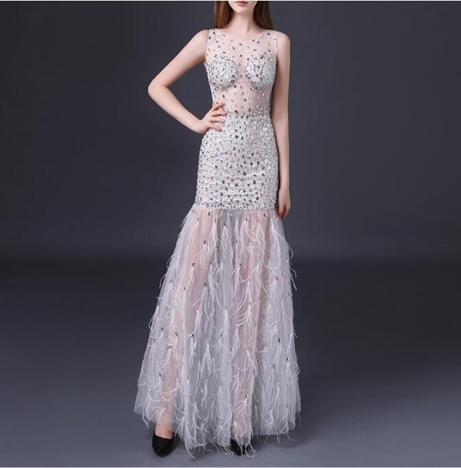 Sexy Long Dress High Quality Elegant Beading Celebrity Vintage Evening Party Dresses Women, White
Sexy Long Dress High Quality Elegant Beading Celebrity Vintage Evening Party Dresses Women, White
