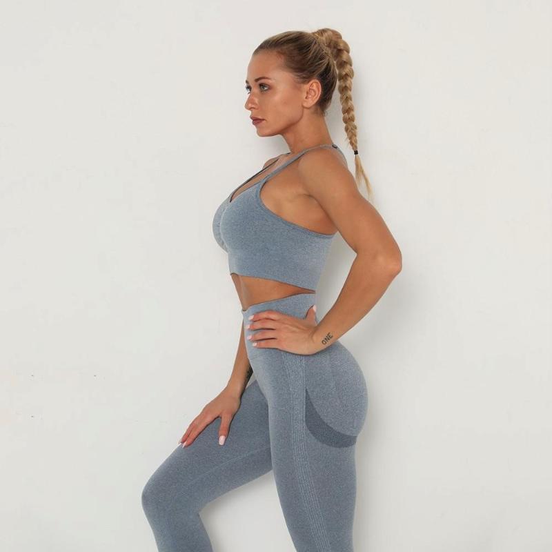 New 2020 Summer Yoga Set Women Sexy Crop Top Sport Bra Gym Leggings High Waist Fitness Workout Clothes Leggins Tracksuit Pants, Blue
New 2020 Summer Yoga Set Women Sexy Crop Top Sport Bra Gym Leggings High Waist Fitness Workout Clothes Leggins Tracksuit Pants, Blue