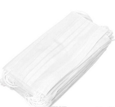 White Disposable Masks Non Woven Anti-dust 3 Layers Breathable Facial Protective Cover Masks Earloops Face Mouth Household Protective Pr
