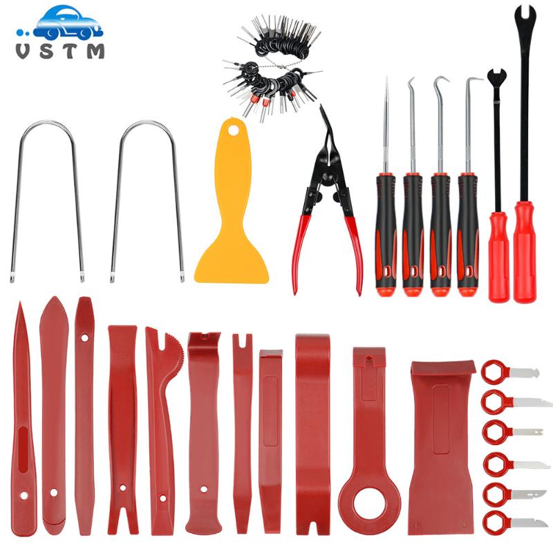 65pcs/set Portable Auto Car Radio Panel Door Clip Panel Trim Dash Audio Removal Tools Installer Pry Kit Repair Tool Car-Styling
65pcs/set Portable Auto Car Radio Panel Door Clip Panel Trim Dash Audio Removal Tools Installer Pry Kit Repair Tool Car-Styling