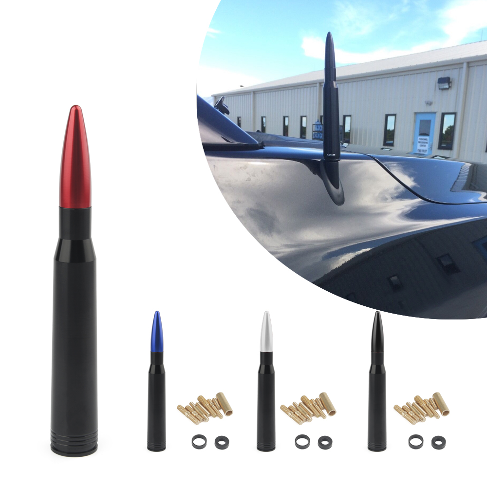 Aluminum Car SUV Bullet Antenna For Dodge Ram Ford F150 Raptor CRV RAV4 JEEP 50 Cal Caliber Bullet Ammo Short Antenna Kit
Aluminum Car SUV Bullet Antenna For Dodge Ram Ford F150 Raptor CRV RAV4 JEEP 50 Cal Caliber Bullet Ammo Short Antenna Kit