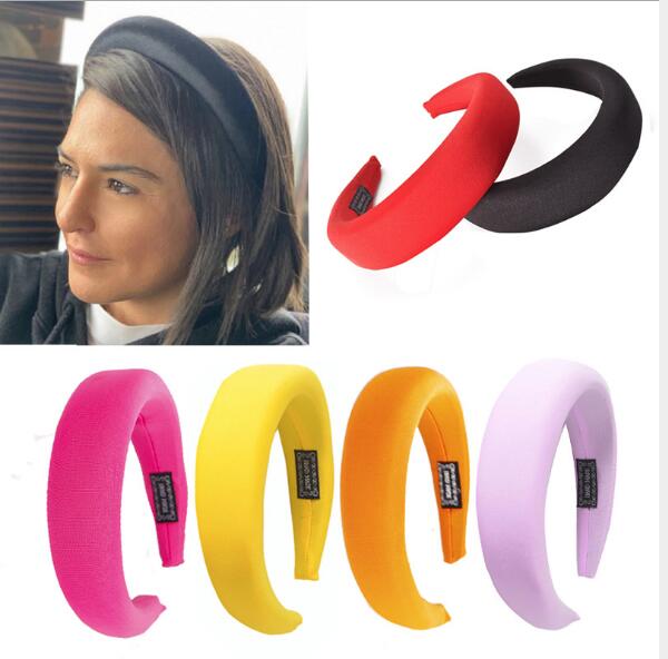 European ins hair band creative new milk velvet sponge hair band thickened flannelette black headband women wy158