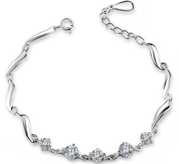 New Five Crystal Bead Bracelet Women Luxury Leaf CZ Diamond Bracelets 925 Silver Bangle With White Gold Plated Trendy Jewelry ps0029, Golden;silver
New Five Crystal Bead Bracelet Women Luxury Leaf CZ Diamond Bracelets 925 Silver Bangle With White Gold Plated Trendy Jewelry ps0029, Golden;silver