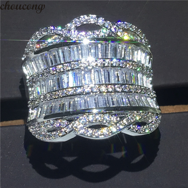 choucong Luxury Big Ring T shape 5A Zircon Cz 925 Sterling silver Engagement Wedding Band Rings for women men Finger Jewelry
choucong Luxury Big Ring T shape 5A Zircon Cz 925 Sterling silver Engagement Wedding Band Rings for women men Finger Jewelry