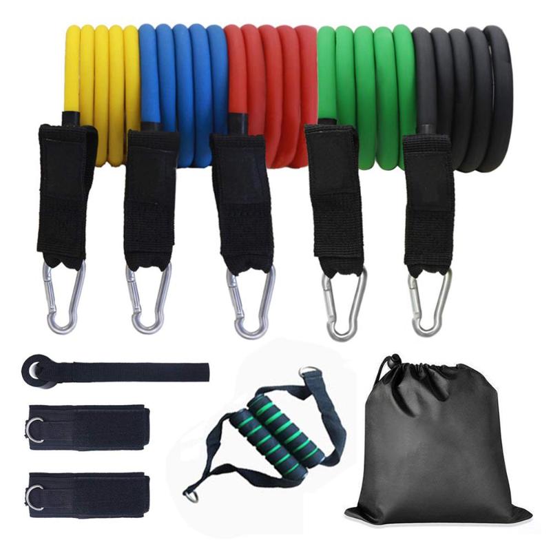11pcs Resistance Band Set Expander 100/125/150 Pound TPE Workout Elastic Rubber Band Home Gym Body Building Fitness Equipment
11pcs Resistance Band Set Expander 100/125/150 Pound TPE Workout Elastic Rubber Band Home Gym Body Building Fitness Equipment