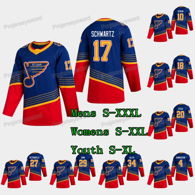St. Louis Blues Jaden Schwartz 2019-20 Retro Blue Jersey Sammy Blais Zach Sanford Alexander Steen Robert Thomas Tyler Bozak Carl Gunnarsson, Blank no name no number
St. Louis Blues Jaden Schwartz 2019-20 Retro Blue Jersey Sammy Blais Zach Sanford Alexander Steen Robert Thomas Tyler Bozak Carl Gunnarsson, Blank no name no number