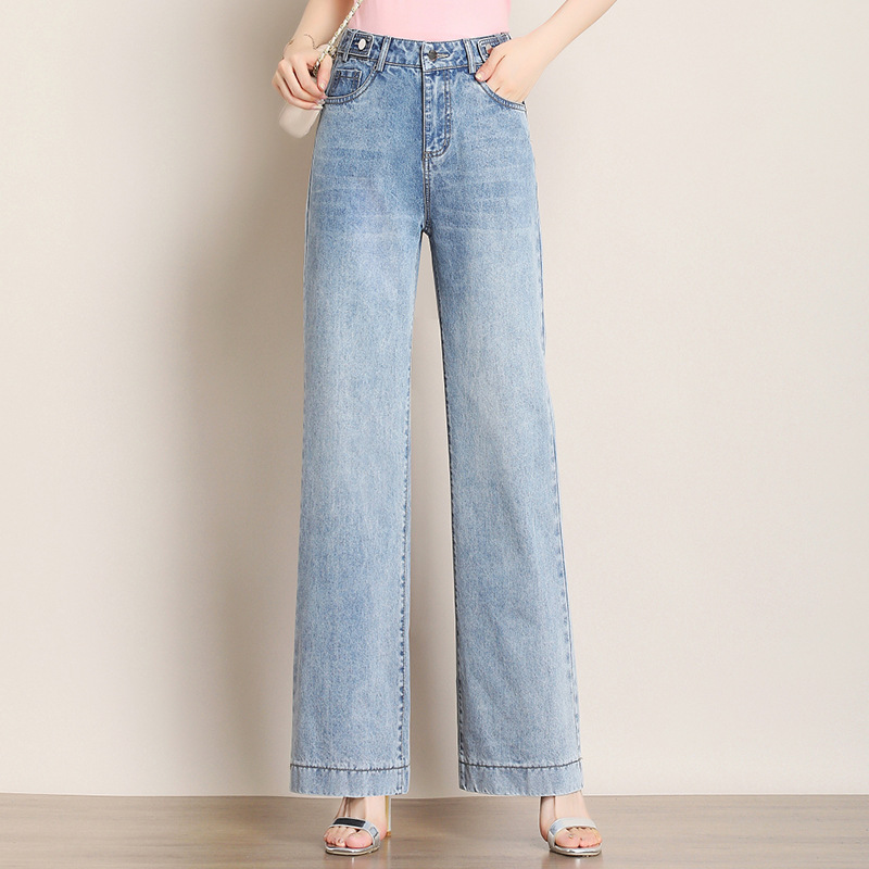New jeans wide leg pants thin pants light color fashionable jeans women 2020 summer Korean loose casual, See chart
New jeans wide leg pants thin pants light color fashionable jeans women 2020 summer Korean loose casual, See chart