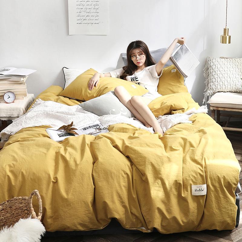 55 Bedding Set Cotton Solid Color Bedding Comfortable  Bed Sheets And Pillowcases Pillow Cotton BE45302 
55 Bedding Set Cotton Solid Color Bedding Comfortable  Bed Sheets And Pillowcases Pillow Cotton BE45302