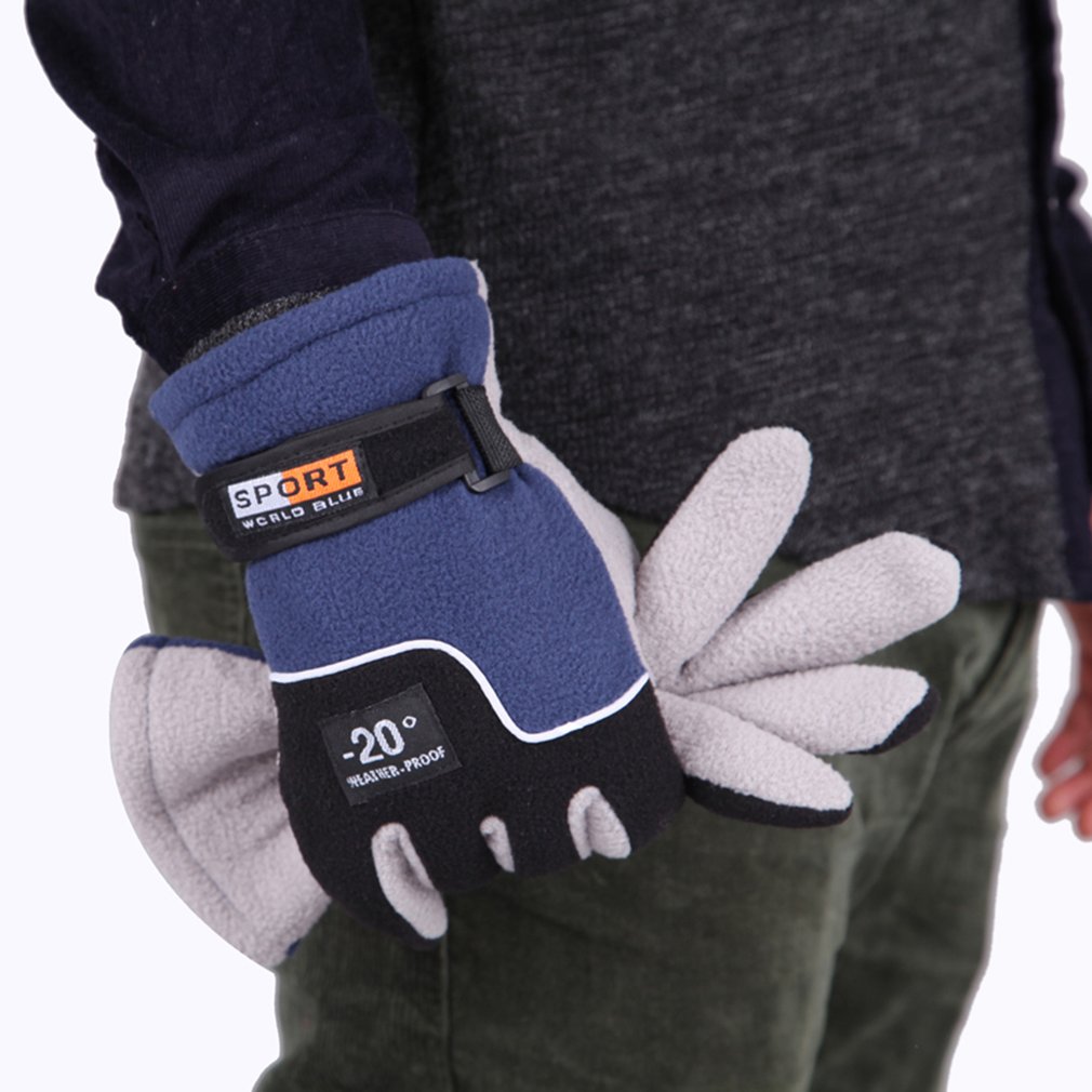 Winter Warmer coupe-vent Hommes Femmes Plein doigts Gants de sport unisexe Mototourisme Gants de ski Gants neige Snowboard Ski