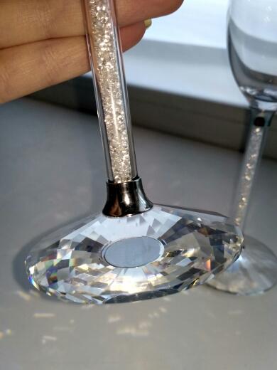 2pc Wedding Glasses Champagne Flutes Crystalline Party Gift Toasting Glass Goblet Crystal Engrave Anniversary Gift with Box8524796