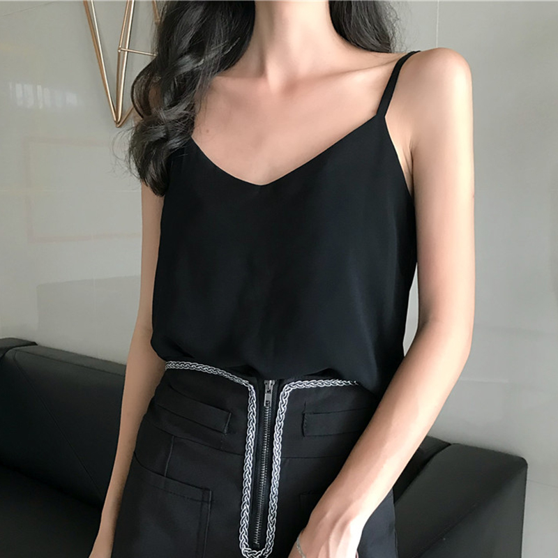 Chiffon Womens Tank Tops Sleeveless Blouse Tee T shirts Summer 2020 Sexy Vest Camisole Sexy V-Neck Crop Top White Blue Black
Chiffon Womens Tank Tops Sleeveless Blouse Tee T shirts Summer 2020 Sexy Vest Camisole Sexy V-Neck Crop Top White Blue Black