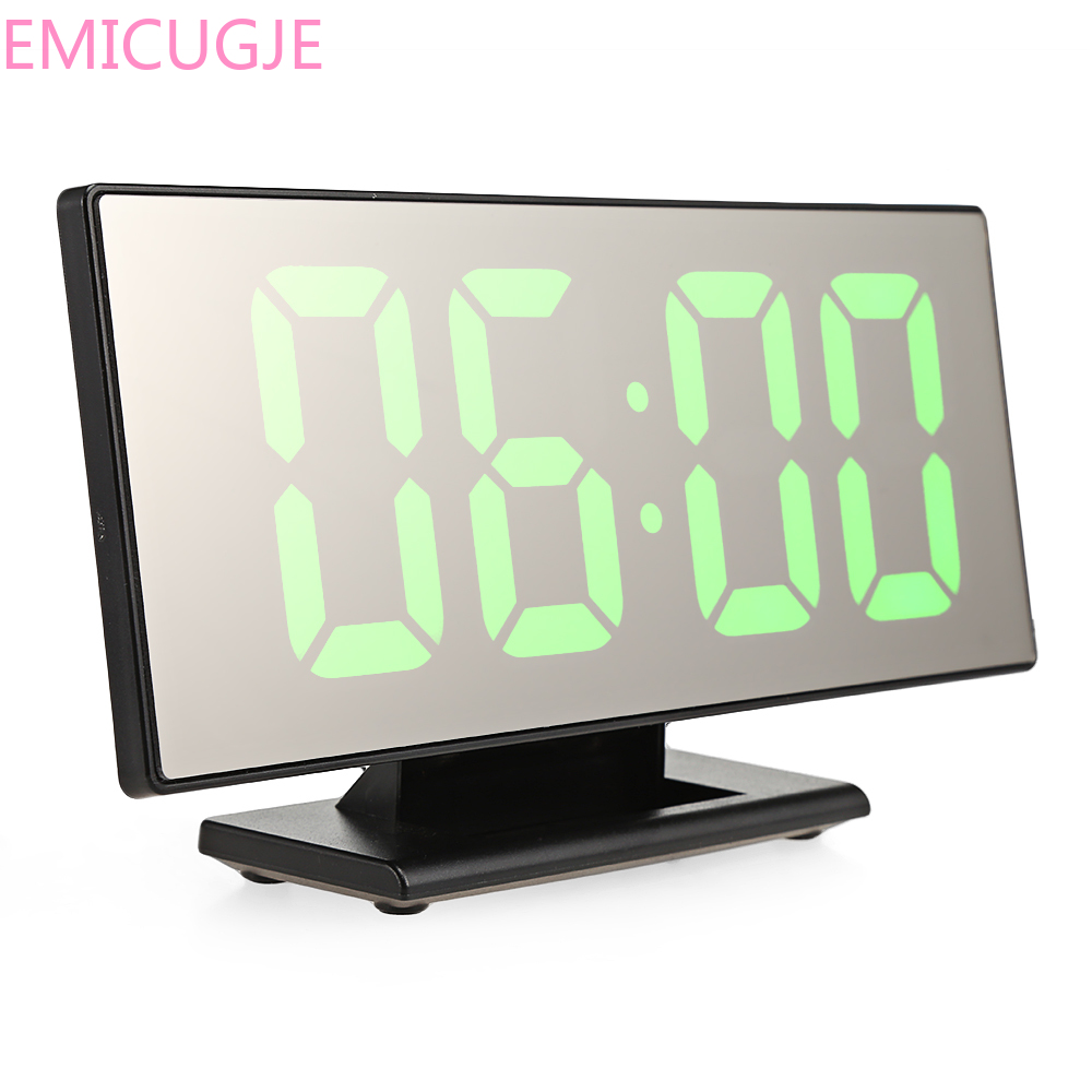 Bedroom Memory and Temperature Function Clock Digital Mirror Surface Alarm Clock with Large LED Display USB Port for
Bedroom Memory and Temperature Function Clock Digital Mirror Surface Alarm Clock with Large LED Display USB Port for