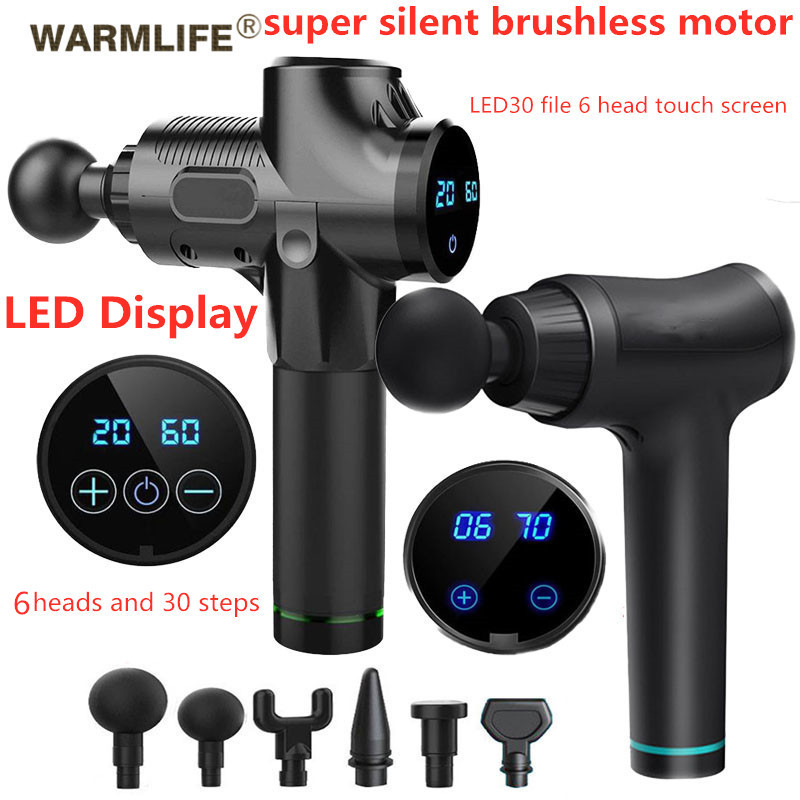 LED Massage Gun Cordless Rechargeable Muscle Stimulator Deep Tissue Massager Body Relaxation Slimming Shaping Pain Relief
LED Massage Gun Cordless Rechargeable Muscle Stimulator Deep Tissue Massager Body Relaxation Slimming Shaping Pain Relief