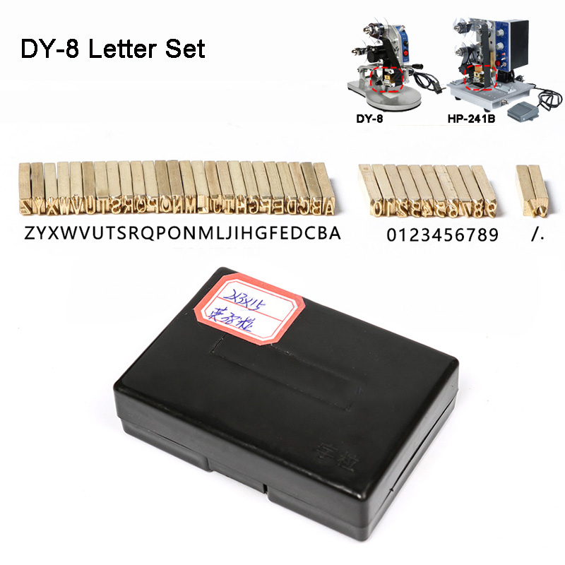 DY-8/HP-241B letter set number set Of Ribbon Printer Heat Stamping Head Hot Stamping Spare Part Expiration Code Printing Machine
DY-8/HP-241B letter set number set Of Ribbon Printer Heat Stamping Head Hot Stamping Spare Part Expiration Code Printing Machine