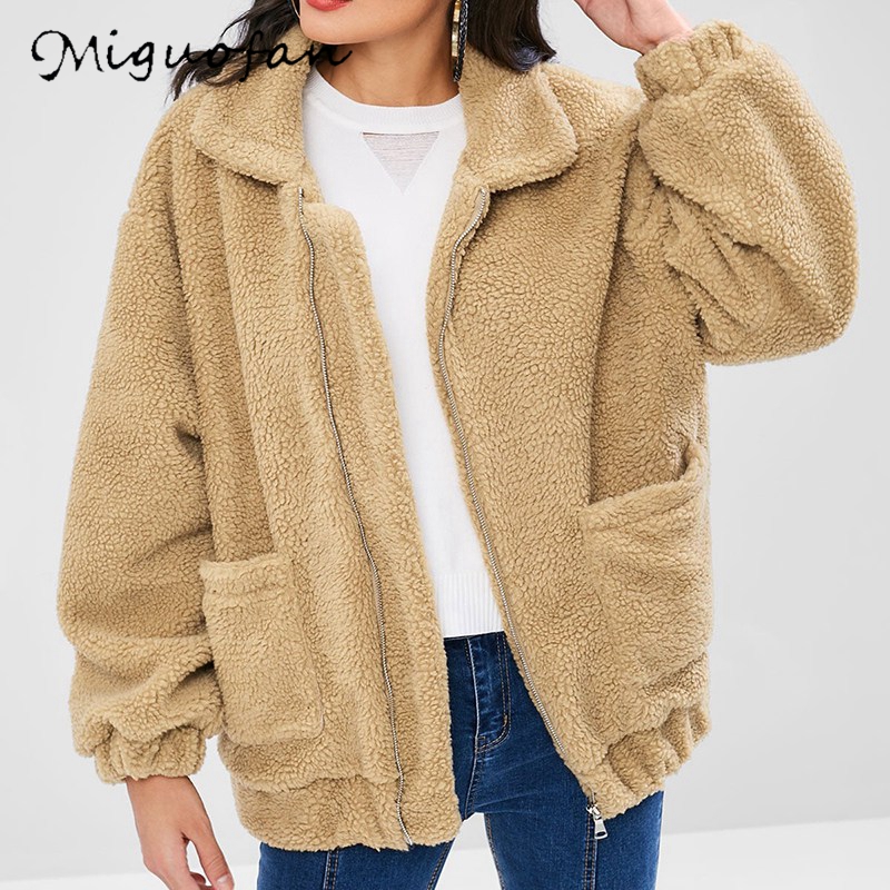 Miguofan Velvet Jacket Women Zipper Up Pocket Fashion Outwear Plus Size Solid Warm Jacket Coat Women 2019 Autumn Winter, Black
Miguofan Velvet Jacket Women Zipper Up Pocket Fashion Outwear Plus Size Solid Warm Jacket Coat Women 2019 Autumn Winter, Black