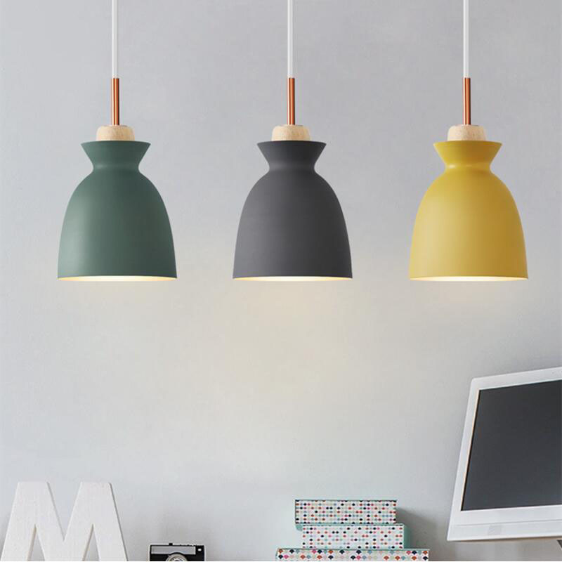 Fashion Colorful Wood Pendant Lights Lamparas Modern design Aluminium shade Luminaire Dining Room Light Macaron Pendant Lamp-I51
Fashion Colorful Wood Pendant Lights Lamparas Modern design Aluminium shade Luminaire Dining Room Light Macaron Pendant Lamp-I51