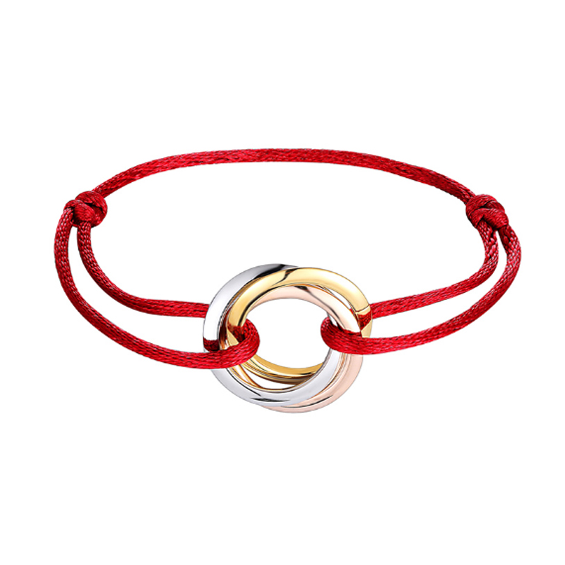 New luxury jewelry love stainless steel bracelet 3 metal buckle ribbon lace up chain multicolor adjustable size bracelet popular unisex, Black
New luxury jewelry love stainless steel bracelet 3 metal buckle ribbon lace up chain multicolor adjustable size bracelet popular unisex, Black