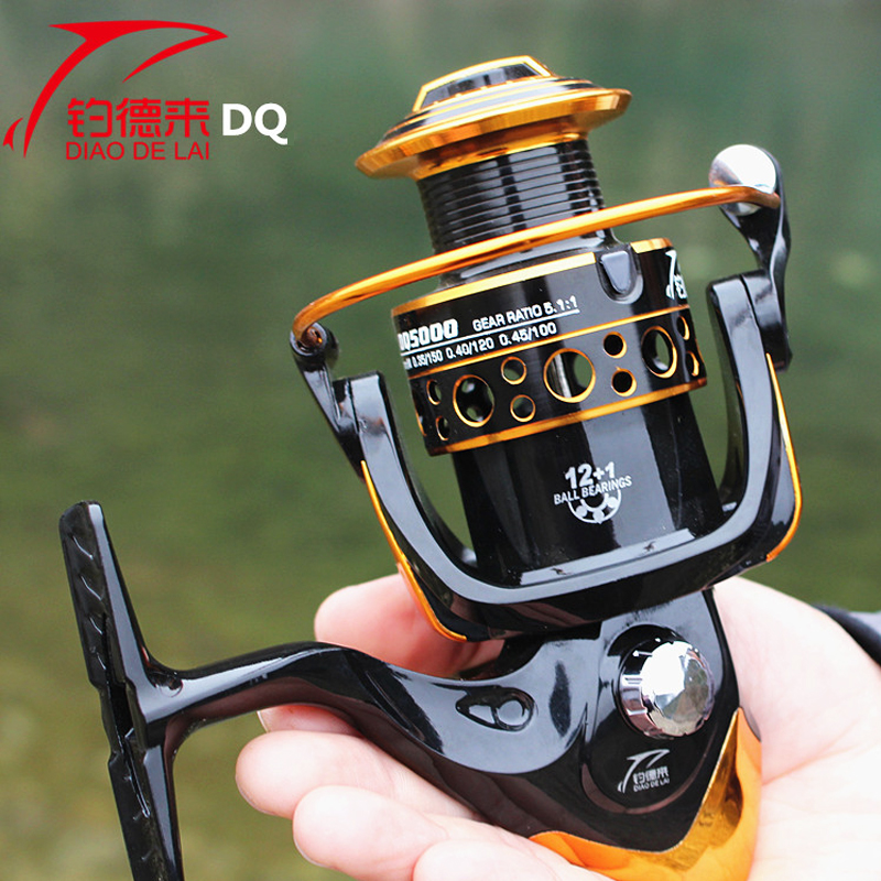 Metal Spinning ReelGapless 121BB 521 Carp Fishing Reel Fly Wheel Sea Rod Reel Fishing Tackle Pesca Fishing Accessories